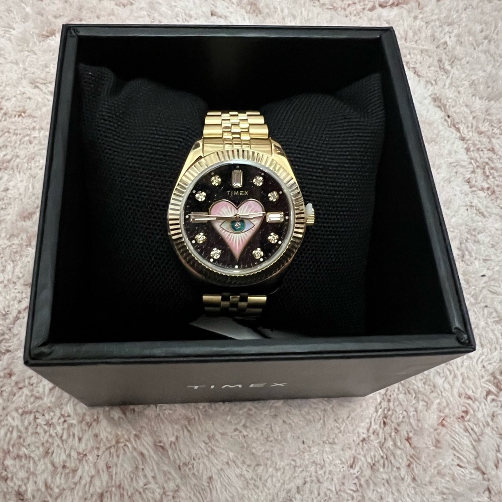 LIMITED EDITION- TIMEX X Jacquie Aiche LEGACY GOLDSTONE TRIBE EYE HEART WATCH